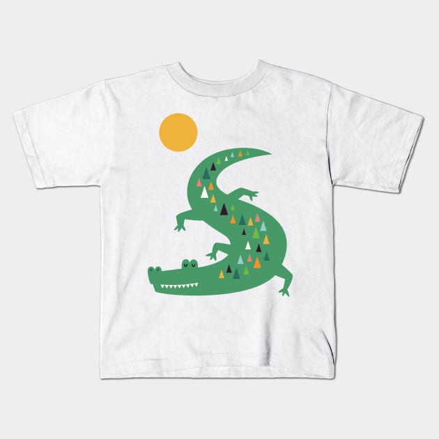 Sunbathing Kids T-Shirt by AndyWestface